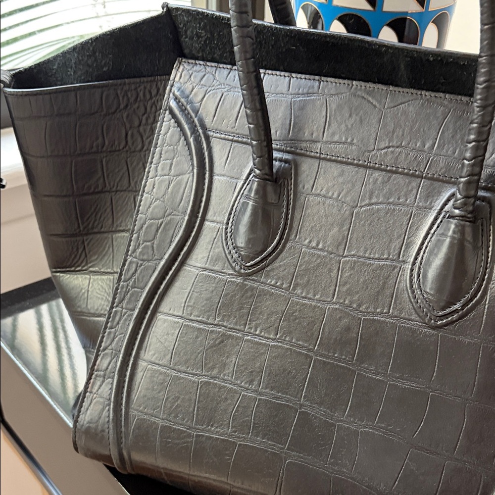 Celine Embossed Croc Phantom - Picture 4 of 9